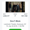Gov't mule w/ Black Stone Cherry offer Tickets