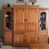 Oak entertainment center offer Home and Furnitures