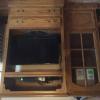 Solid Oak Entertainment Center offer Home and Furnitures