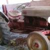 1950's red belly Ford tractor 🚜 with disk and double tiller offer Lawn and Garden