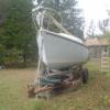 1973 Fiberglass 23' Oday Sailboat with Tandem Trailer offer Boat