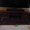 Beautiful mint condition cherry wood Entertainment Center offer Home and Furnitures