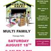 Multi Family Garage Sale offer Garage and Moving Sale