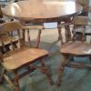 Table and chairs Solid maple offer Home and Furnitures