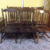Six wooden dining room chairs  offer Home and Furnitures