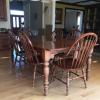 Solid Cherry Wood Kitchen Table with Chairs offer Home and Furnitures