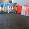 Canvas Print and coordinating pillows 75.00 offer Home and Furnitures