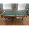 Pool table chairs rack cues balls offer Sporting Goods