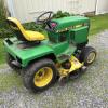 John Deere 318 garden tractor with mower, snow blower and plow/blade offer Lawn and Garden