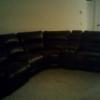 Ashley leather reclining sectional offer Home and Furnitures