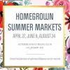 Homegrown Summer Craft/Vendor Market offer Events