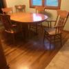 Amish Oak dining table set offer Home and Furnitures