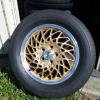 4 Gold double laced rims with chrome accents offer Auto Parts