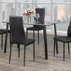 Brand New 5pc Dinning Set with Tempered Glass Top Table offer Home and Furnitures