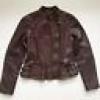 Women's Ralph Lauren brown leather jacket offer Clothes