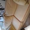 Gold colored sofa in good condition. offer Home and Furnitures