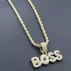 Bold Men's Yellow Gold Plated Necklace offer Jewelries