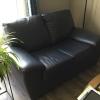 New navy blue leather love seat offer Home and Furnitures