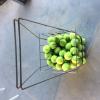 100 used tennis balls with Ball Basket offer Sporting Goods
