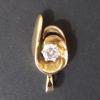 LADY'S 14KT YELLOWGOLD,DIAMOND PENDANT.