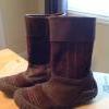 Leather and suede European boots for girls US size 4 (Leather lining)