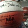95-96 Timberwolves team signed basketball