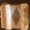 Titano women's accordion white and gold