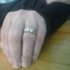 White Gold Size 8 Wedding Ring Set