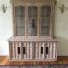 White Washed Solid Oak China Cabinet offer Home and Furnitures