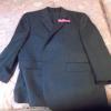 Dark Grey Pin Stripe Suit By Chaps/Ralph Lauren, 100% wool. offer Clothes