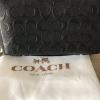 Men’s Coach Double Zip Travel Organizer on Signature cross grain Leather black 