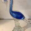 MURANO ITALIAN ART GLASS HAND BLOWN BLUE AND CLEAR COLOR SWAN offer Garage and Moving Sale