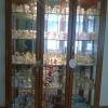 Solid Oak Curio Cabinet