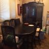 DINING TABLE AND HUTCH