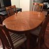 Beautiful dining table with 4 new chairs and BONUS pieces - $250