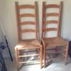 Two Ladder Back Chairs  