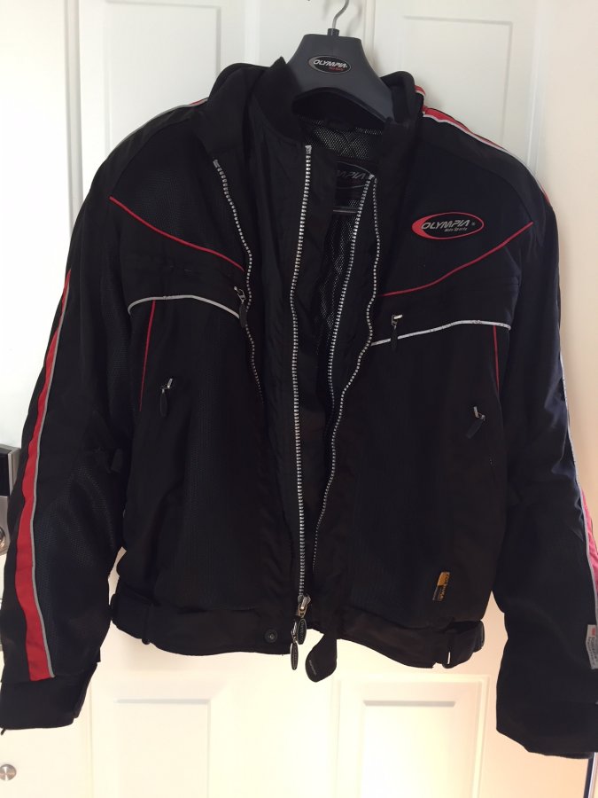 Men's Olympia Moto Sport All-Weather Motorcycle Jacket - size L (like ...
