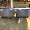 Cast iron double sink  