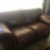 Leather Sofa & Love Seat 