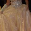 Gorgeous Sweet 16 / Quinceanera Gold Ball Gown Size Small.