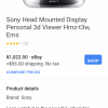 Sony hd personal viewer virtual reality headset HMZ T3 offer Computers and Electronics Sony hd personal viewer virtual reality headset HMZ T3 offer Computers and Electronics
