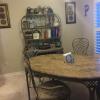 Dining set w bakers rack, 4 arm chairs & 2 barstools  offer Home and Furnitures