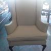 A pair of wingback chairs offer Home and Furnitures