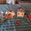 Antique Toy Steam Engine with 4 companion toys offer Kid Stuff