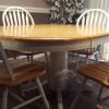 Oak Pedestal Table & Chairs offer Home and Furnitures