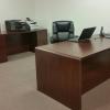 Cherry Office Desk and Credenza Matched Set