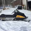 Vintage snowmobile