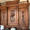 Antique hutch with ornate carvings