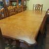 Dining room set (11 pieces) in excellent condition paid $4200.00 new. 4 yrs old. Real wood.