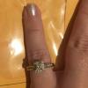 1/2 CT Princess-Cut Diamond Engagement Ring 14k White Gold